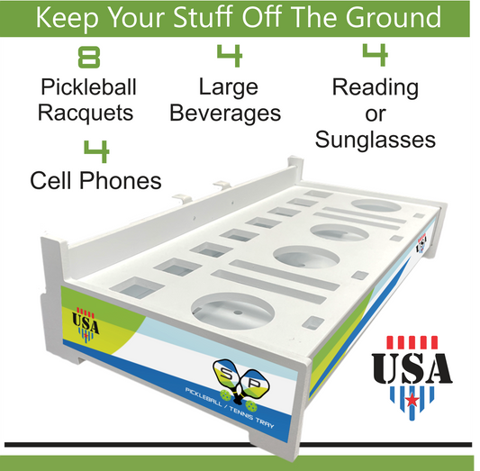 PICKLEBALL / TENNIS TRAY ( Large ) (ACCESSORY)