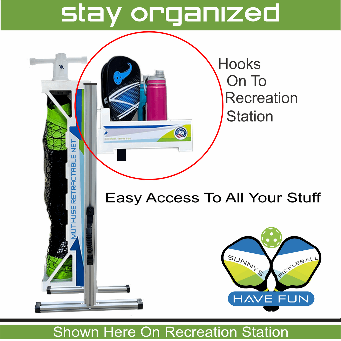 PICKLEBALL / TENNIS TRAY (ACCESSORY)