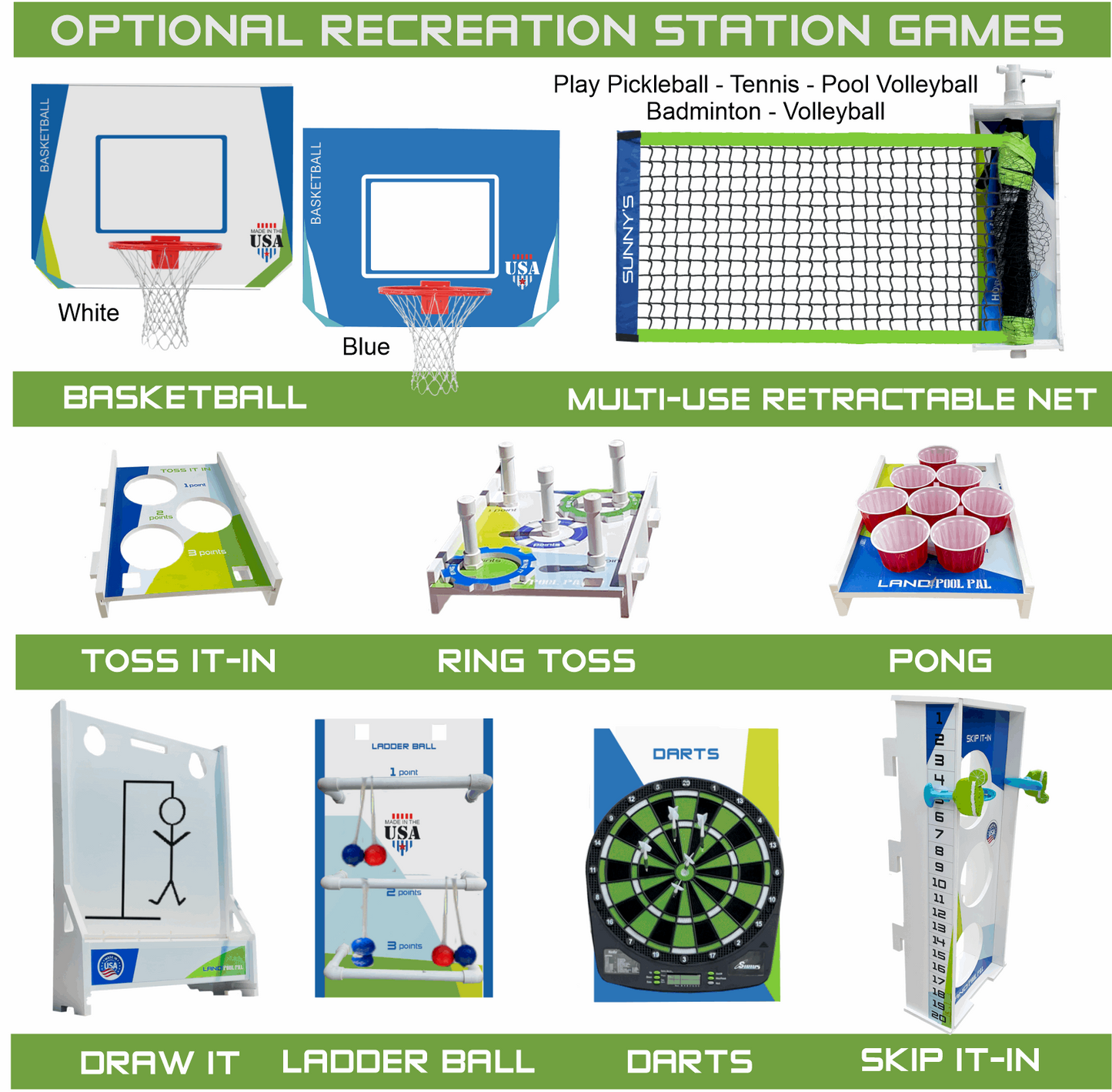 PICKLEBALL TRAINING BACKBOARD WITH GRAPHICS